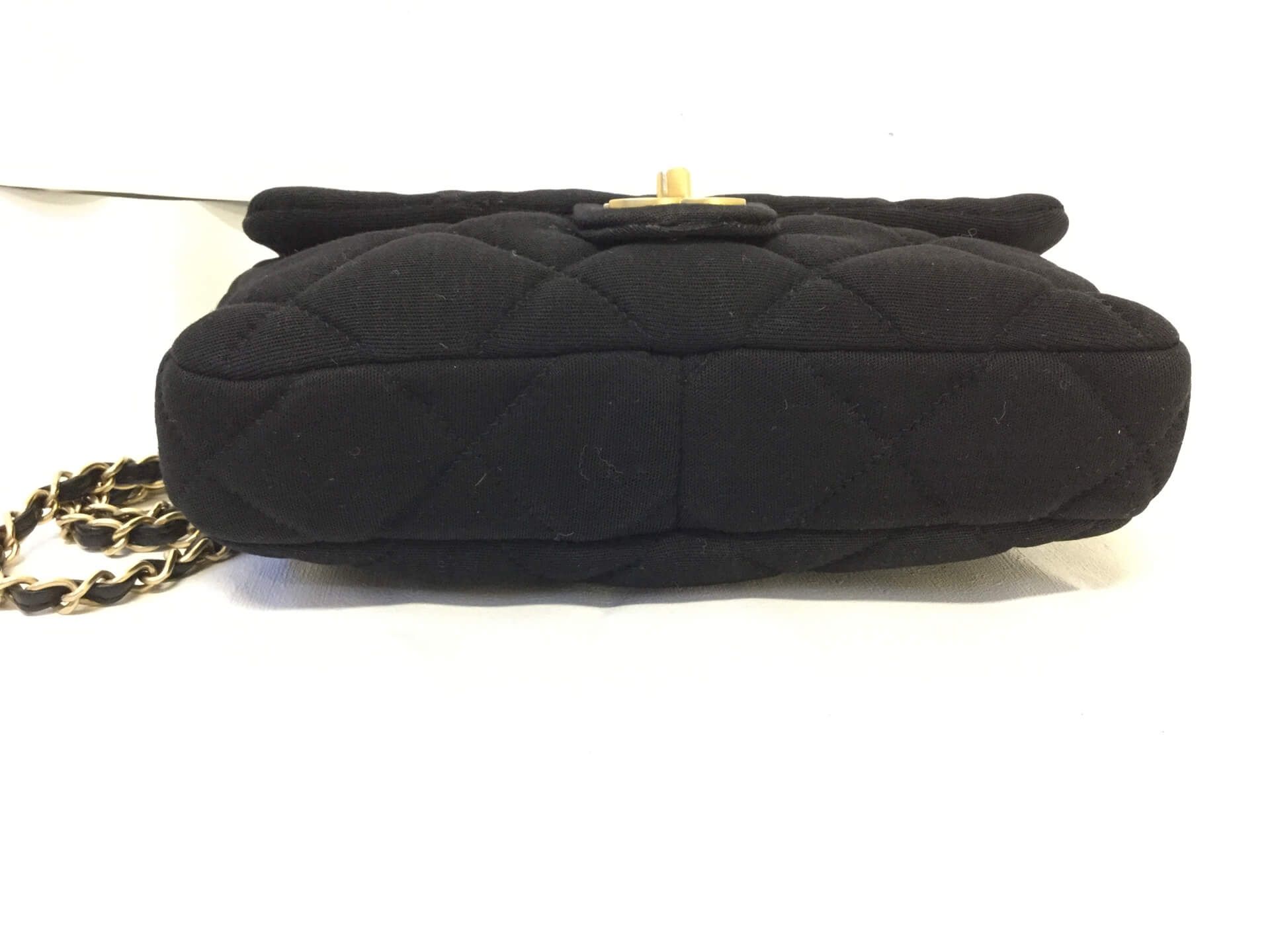 Chanel 2.55 Jersey Black Vintage Shoulder Bag - Image 5 of 5