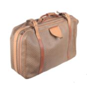Gucci Tan Monogram Canvas Suitcase Travel Bag Luggage