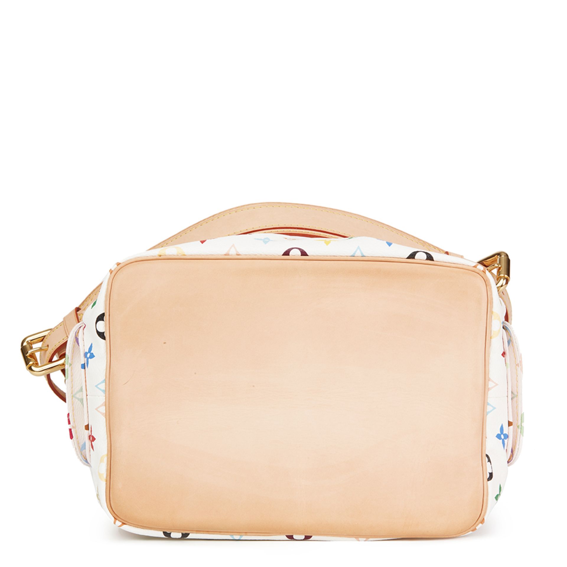 Louis Vuitton White Multicolore Monogram Coated Canvas Petit Noé - Image 5 of 10