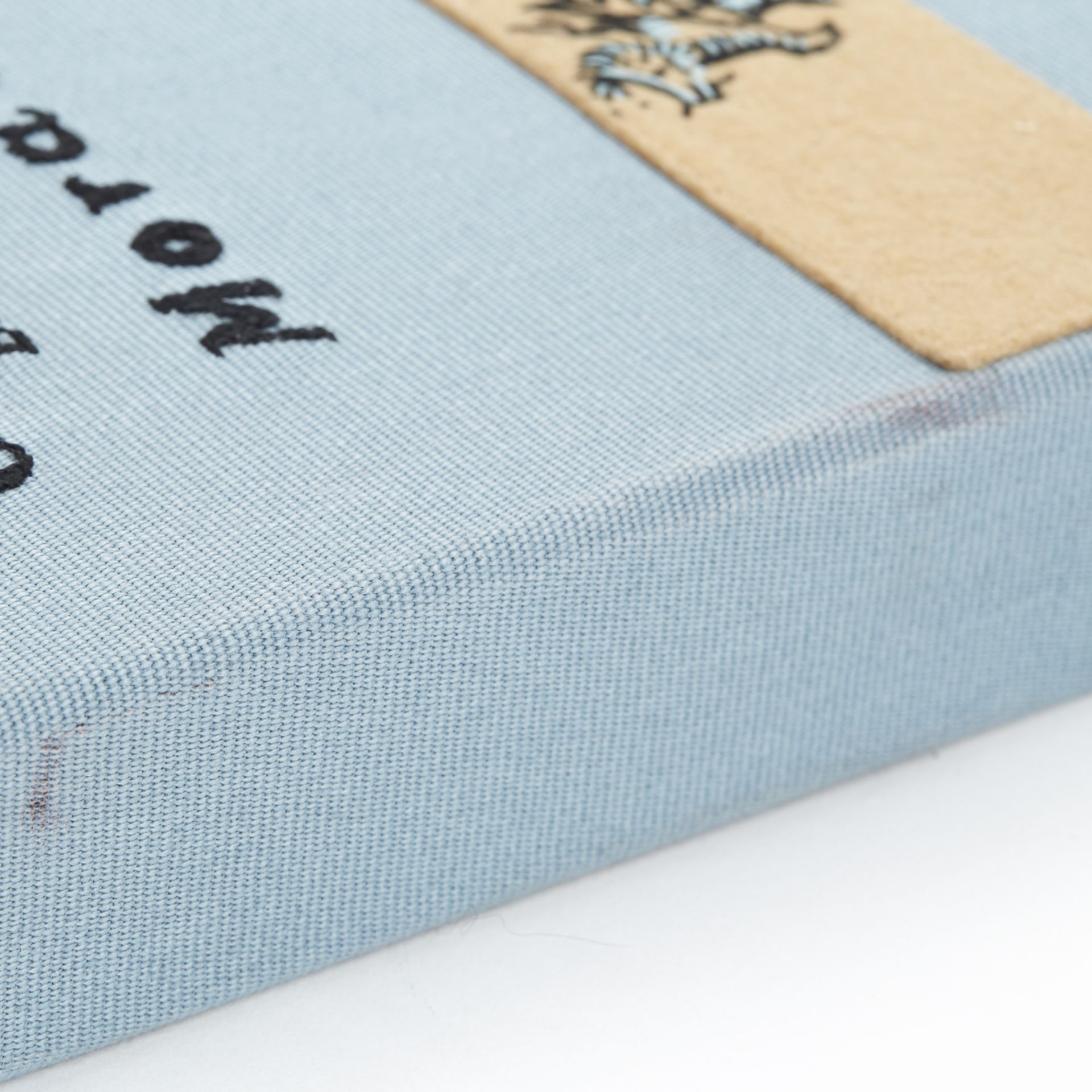 Olympia Le-Tan Blue Fabric L'Amore Coniugale Book Clutch - Image 8 of 10
