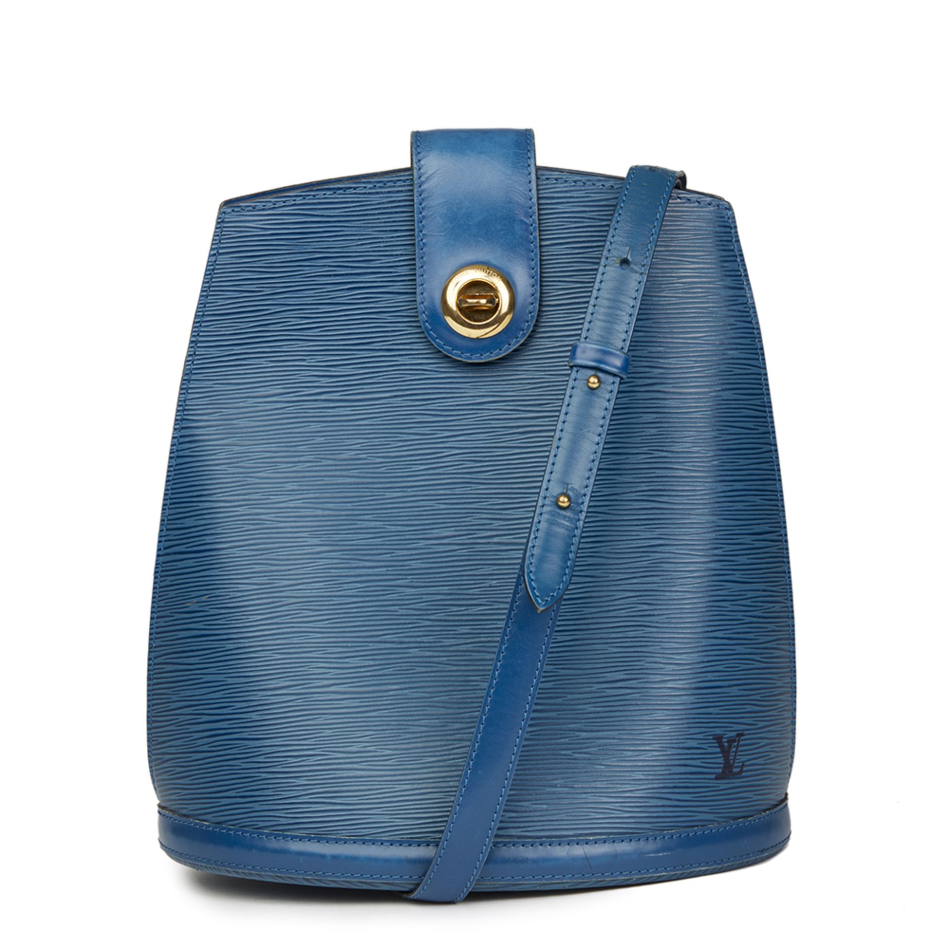 Louis Vuitton Blue Epi Leather Vintage Cluny