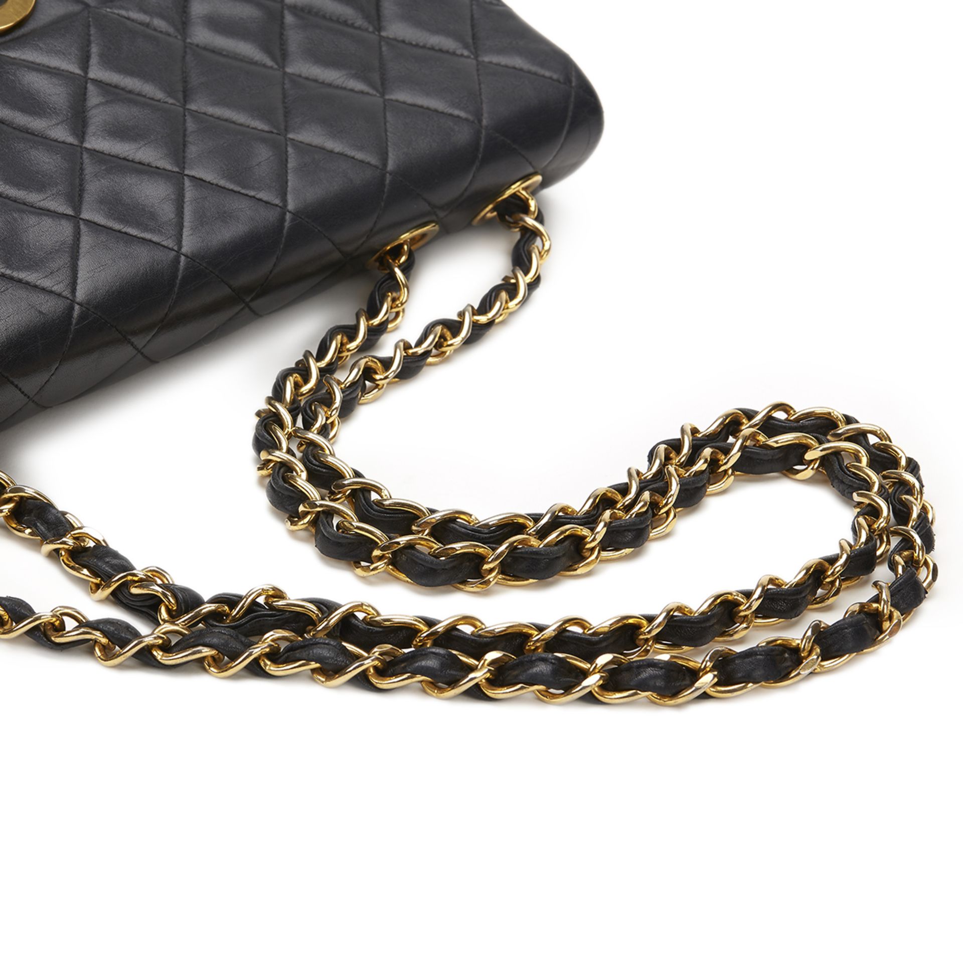 Chanel Black Quilted Lambskin Vintage Maxi Jumbo XL Flap Bag - Image 6 of 13