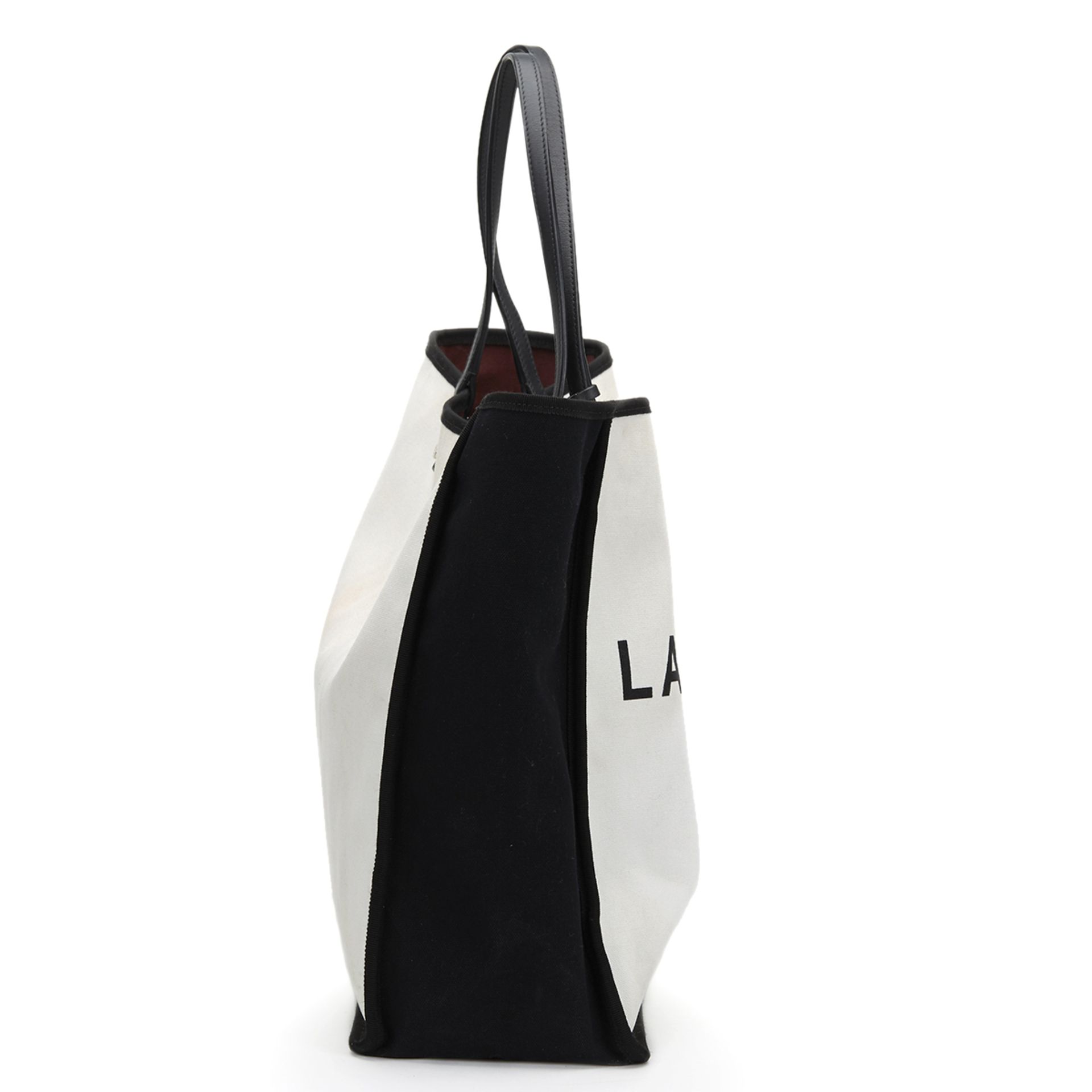 Chanel Black & White Canvas Ladies First bidper Tote - Image 2 of 9
