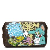 Louis Vuitton Hand-painted 'Get This Money' X Year Zero London Toiletry Pouch