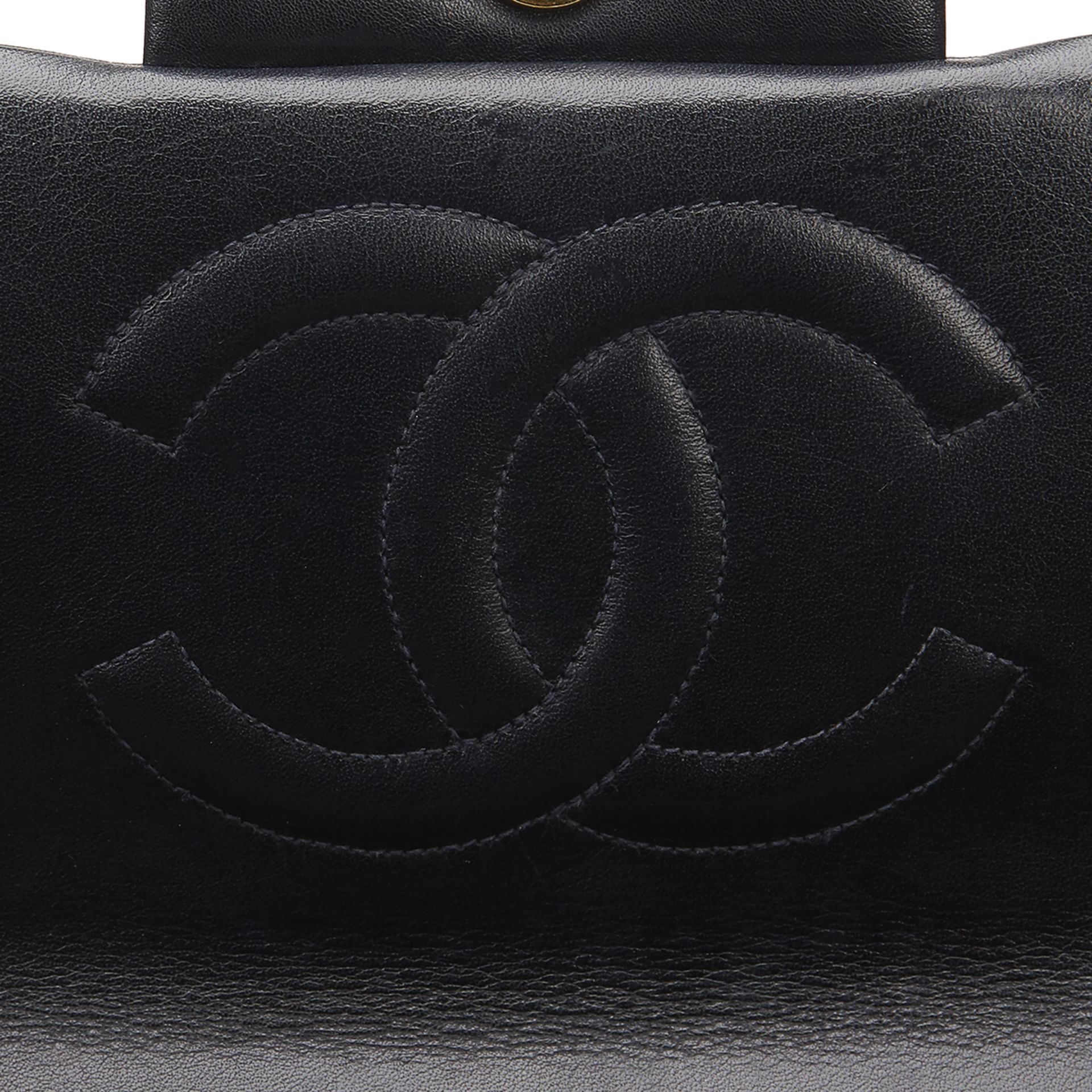 Chanel Black Quilted Lambskin Vintage Maxi Jumbo XL Flap Bag - Image 7 of 13
