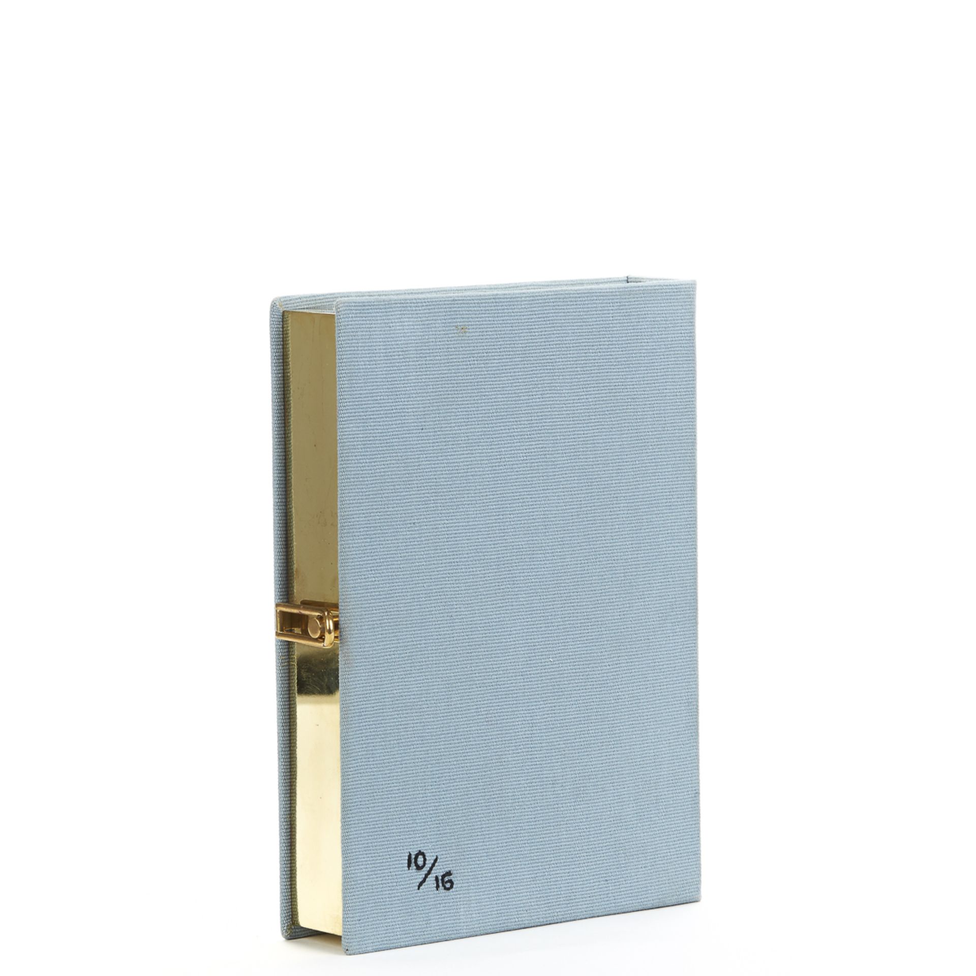 Olympia Le-Tan Blue Fabric L'Amore Coniugale Book Clutch - Image 4 of 10