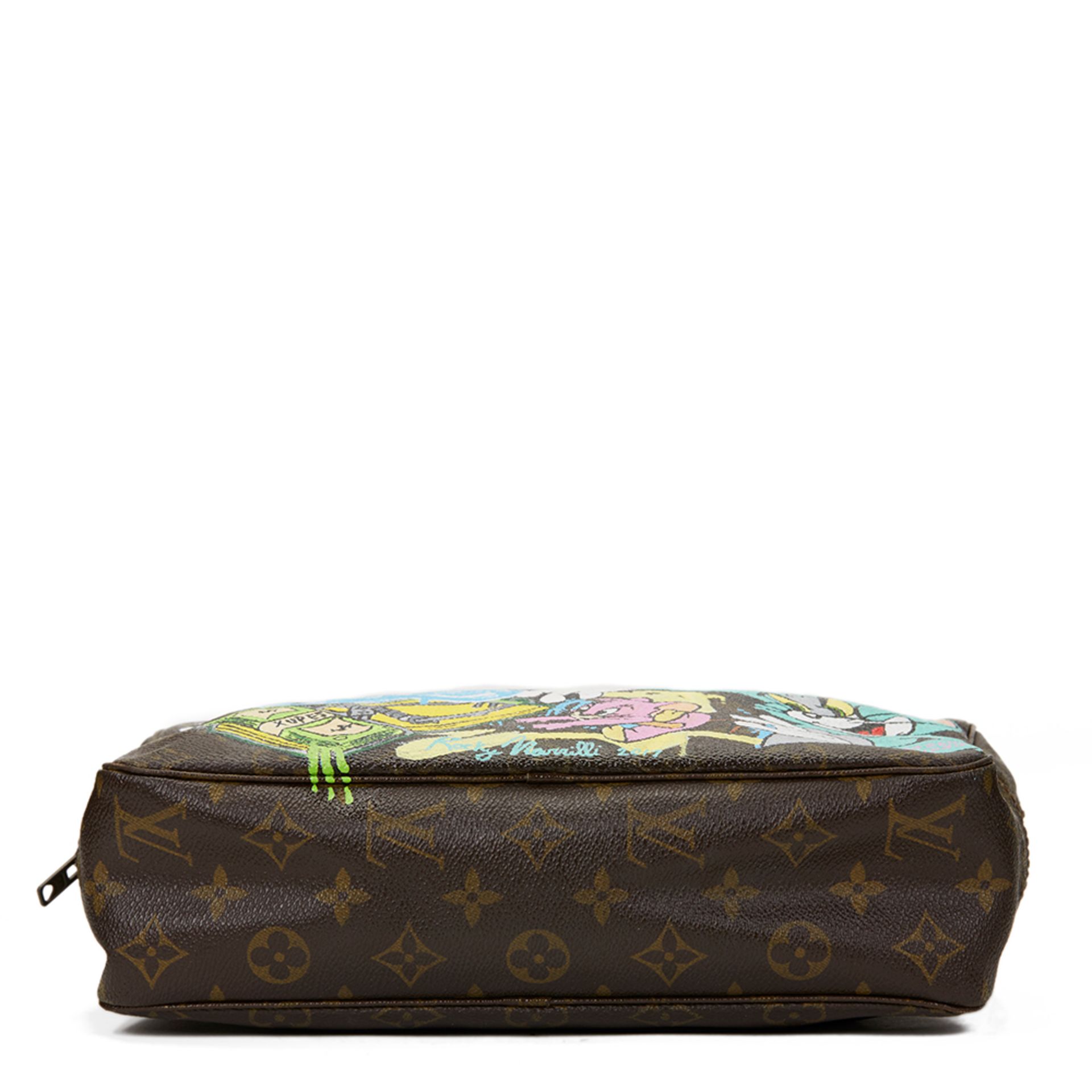 Louis Vuitton Hand-painted 'Get This Money' X Year Zero London Toiletry Pouch - Bild 5 aus 9