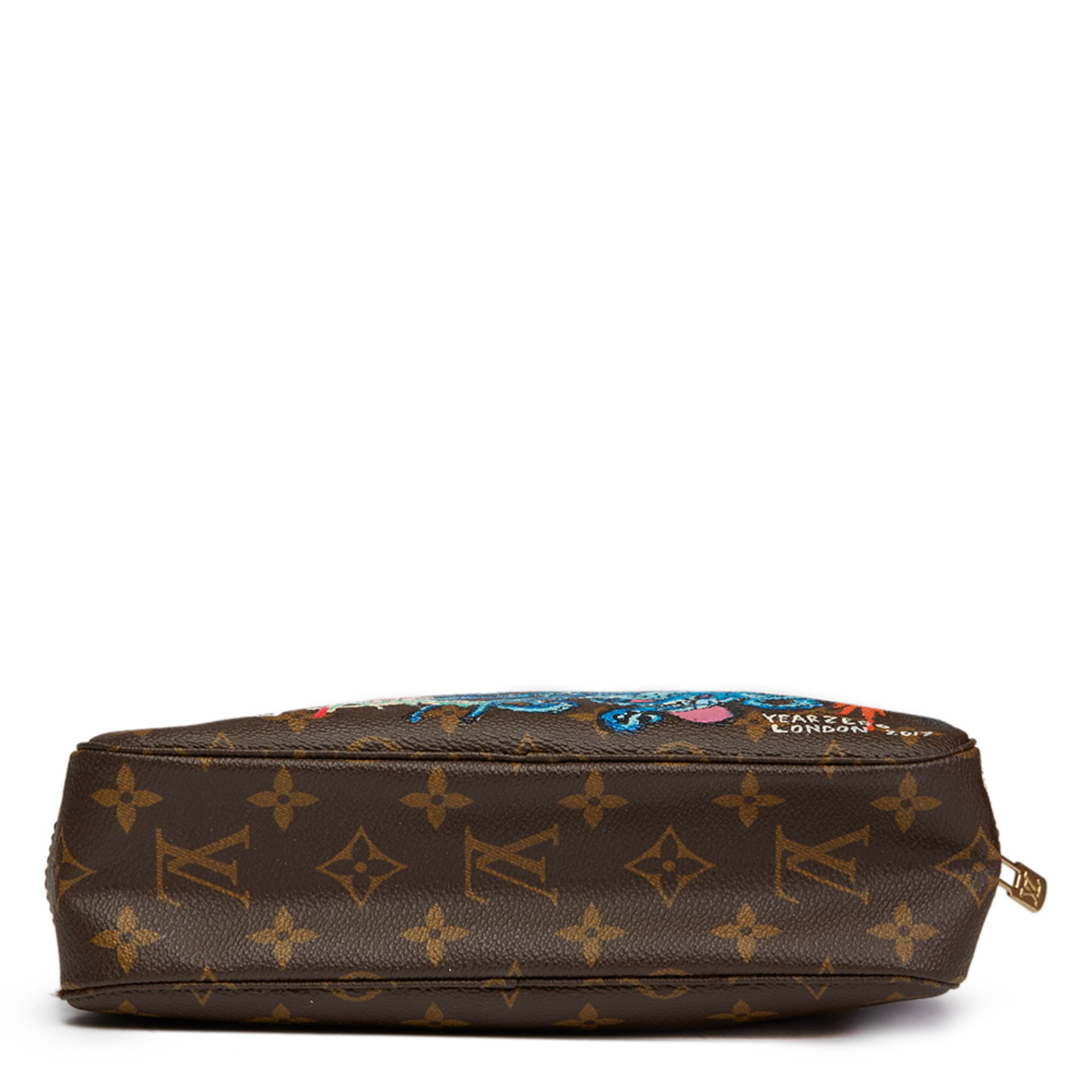 Louis Vuitton Hand-painted 'Sick of it all' X Year Zero London Toiletry Pouch - Image 3 of 11