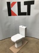 1 x Navassa Close Coupled Toilet with Soft Closing Seat