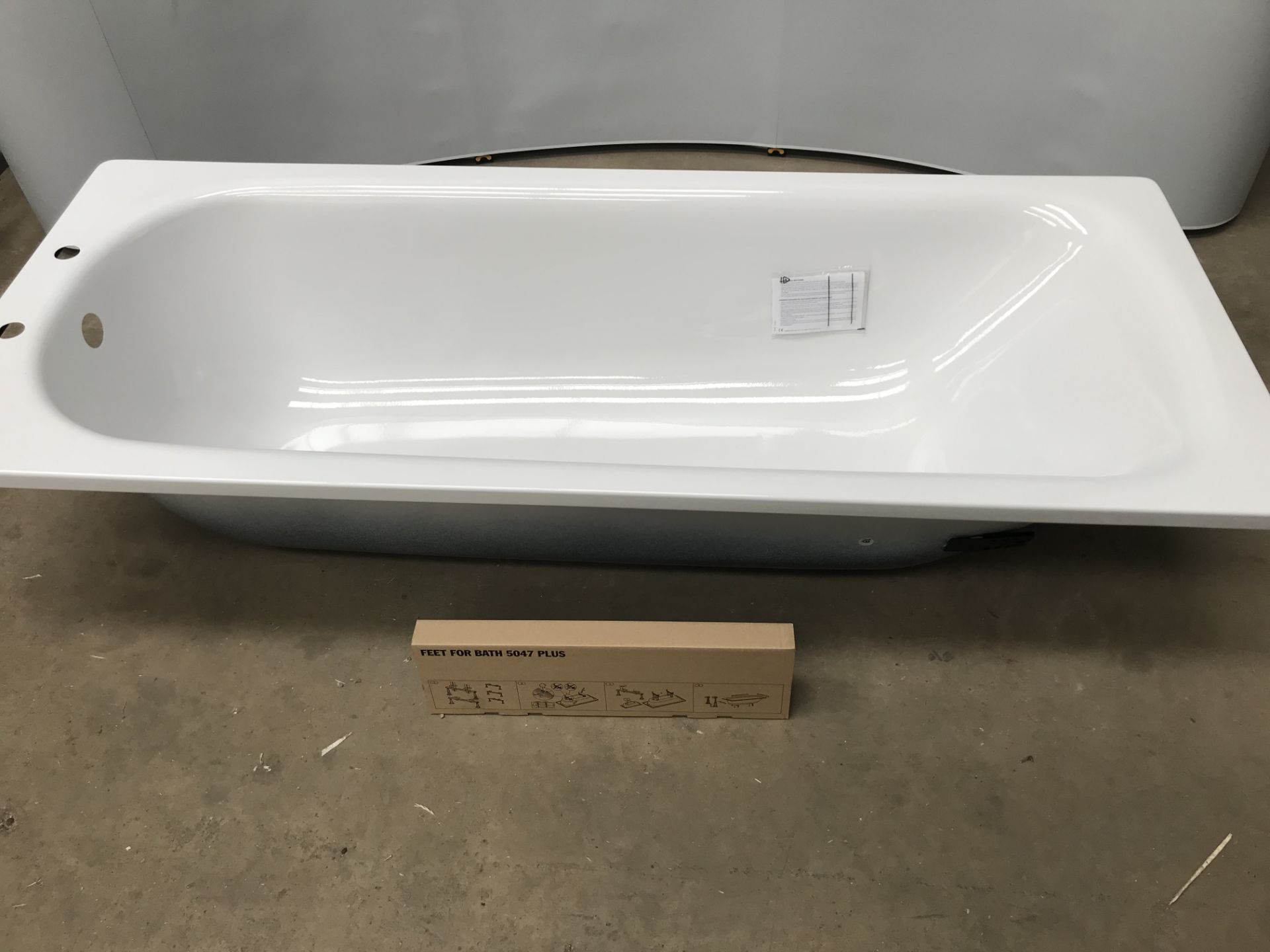 Pacific Steel Bath - Incl Legs and Pre Drilled Holes - Bild 2 aus 4