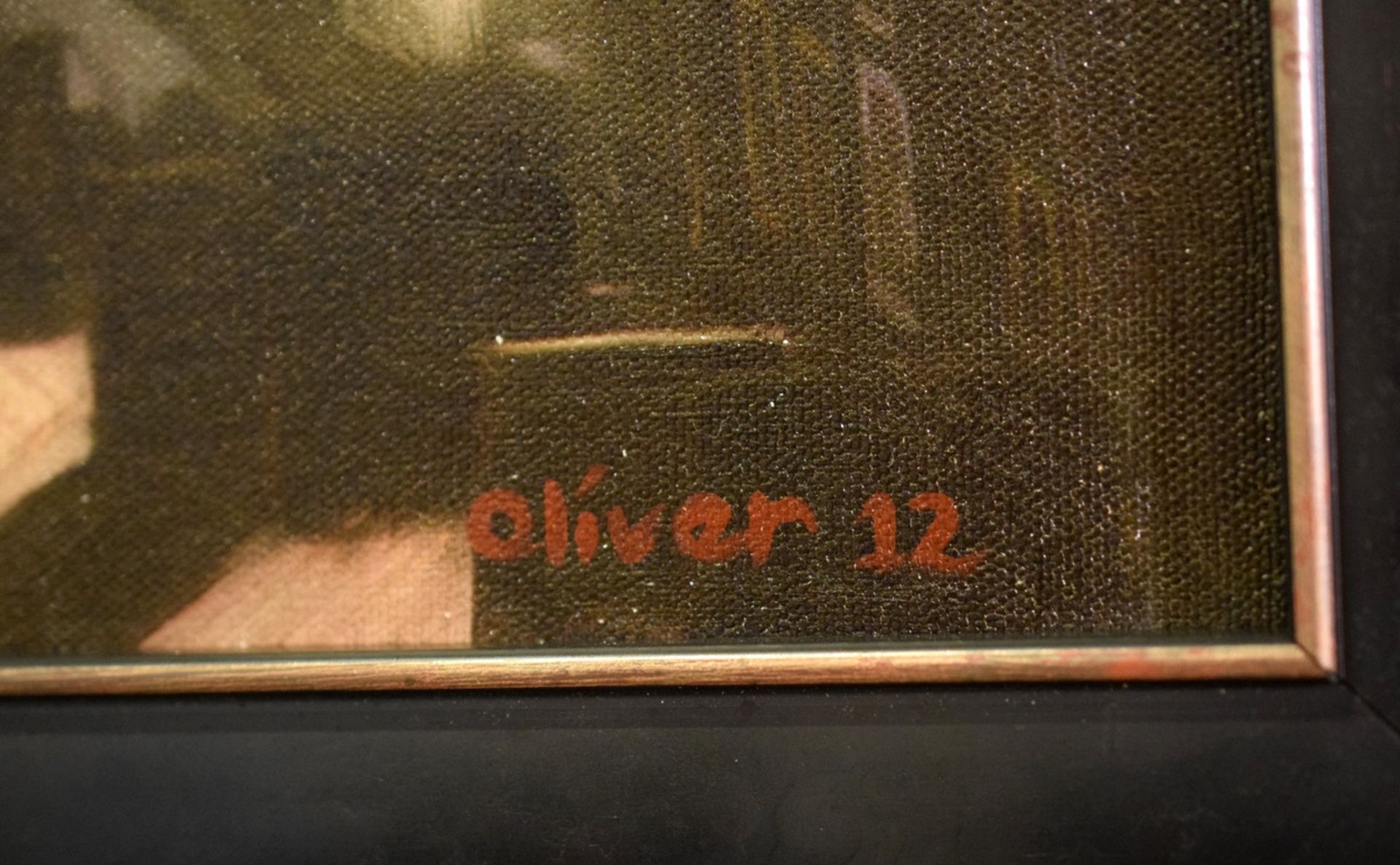 Richard J Oliver Oil On Canvas Painting. - Image 3 of 5