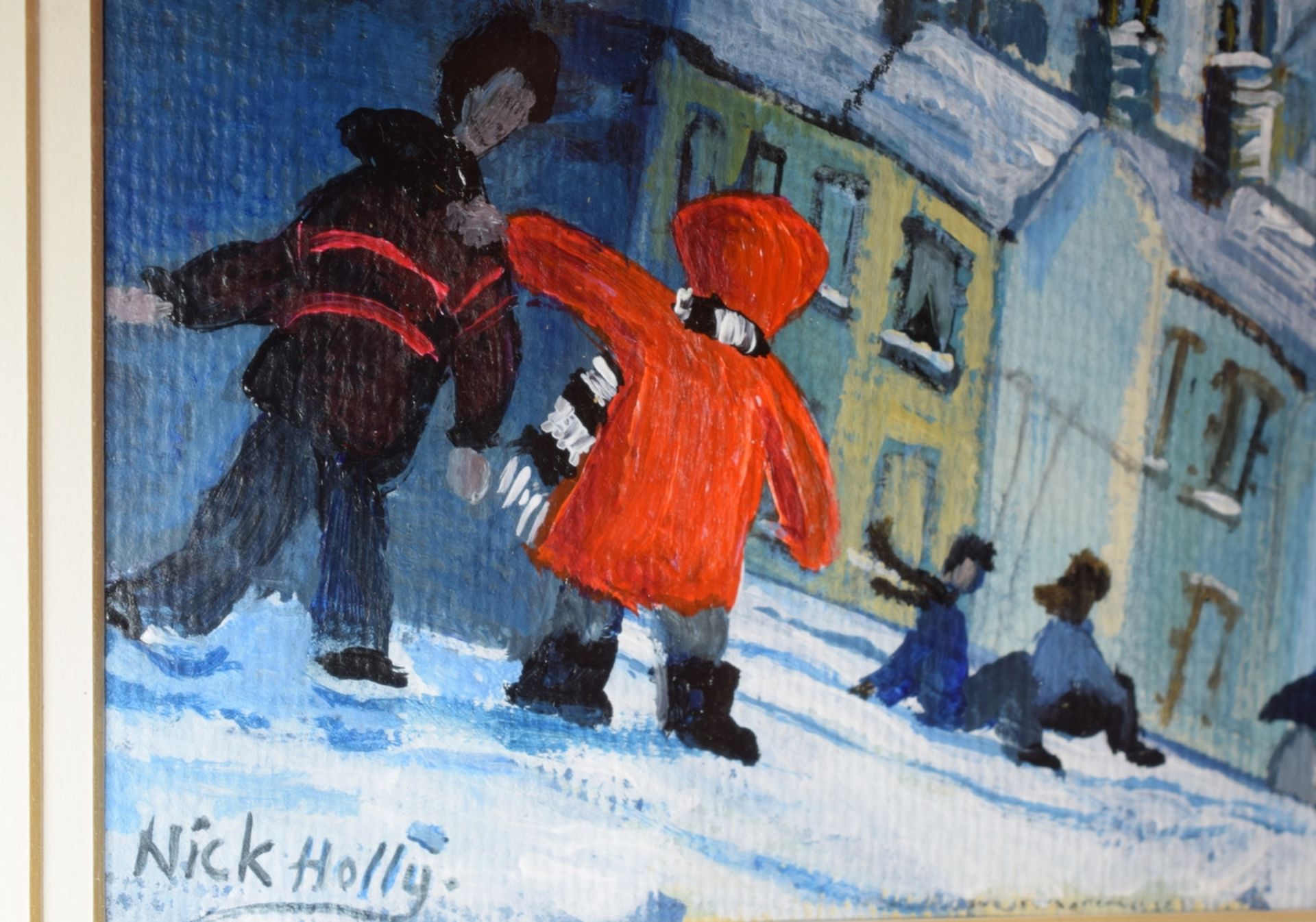 Nick Holly - Snow On A Hillside St.Thomas Wales - Image 2 of 4