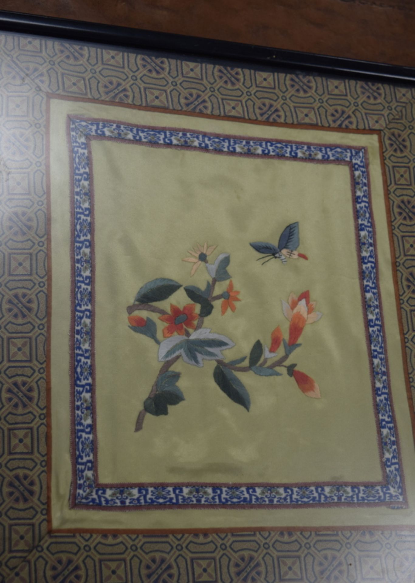 Group Of Five Chinese Silk Pictures - Image 3 of 3