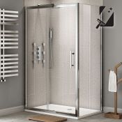 (G187) 1200x900mm - 8mm - Premium EasyClean Sliding Door Shower Enclosure. RRP £599.99. 8mm