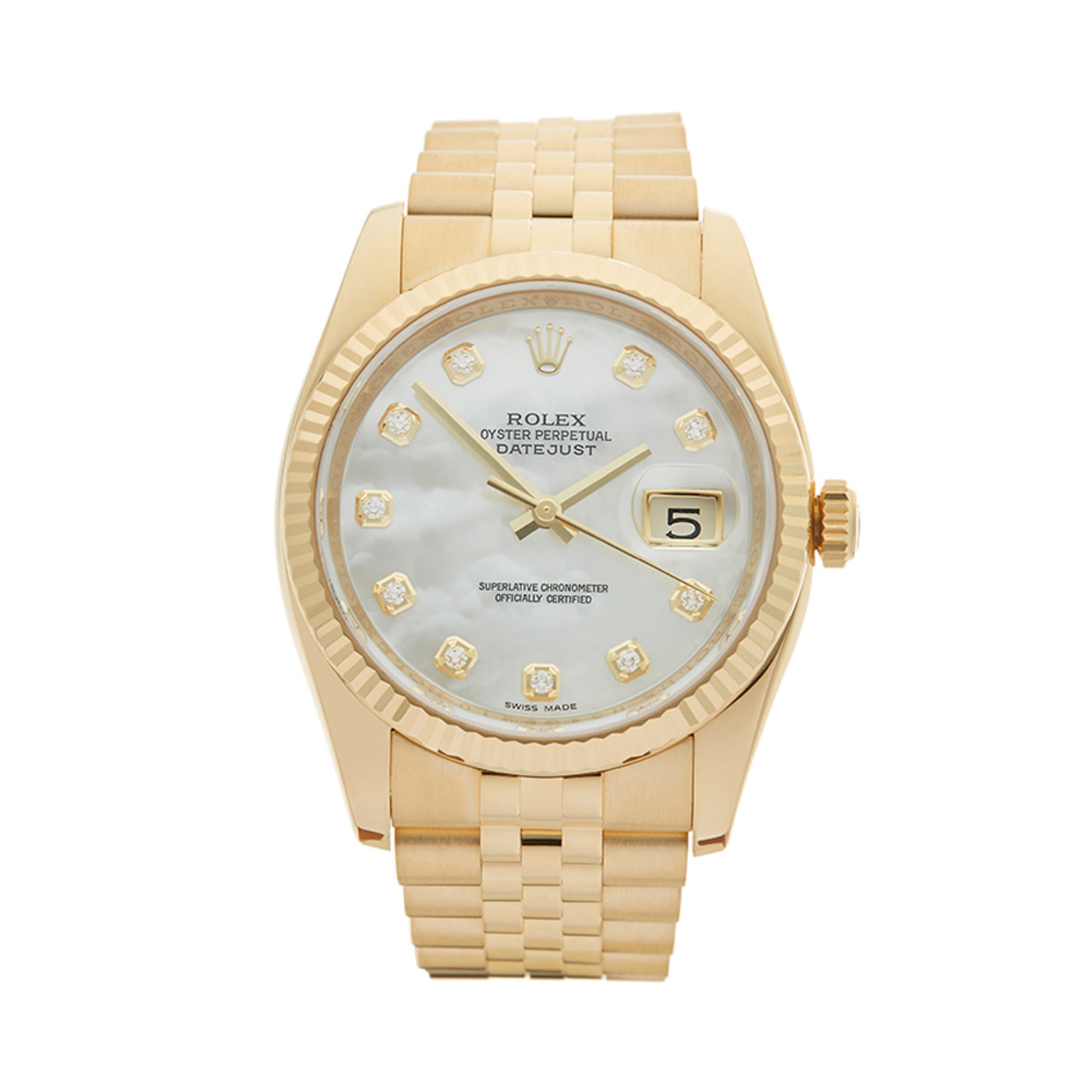 Datejust 36mm 18K Yellow Gold - 116238 - Image 2 of 8
