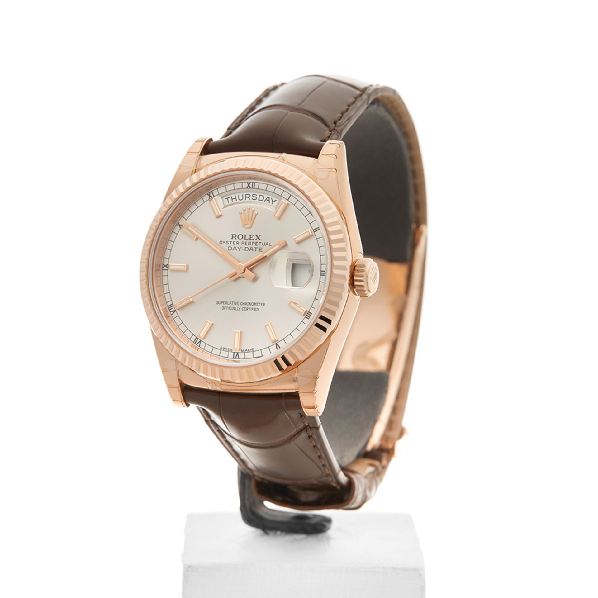 Day-Date 36mm 18K Rose Gold - 118135 - Image 3 of 9