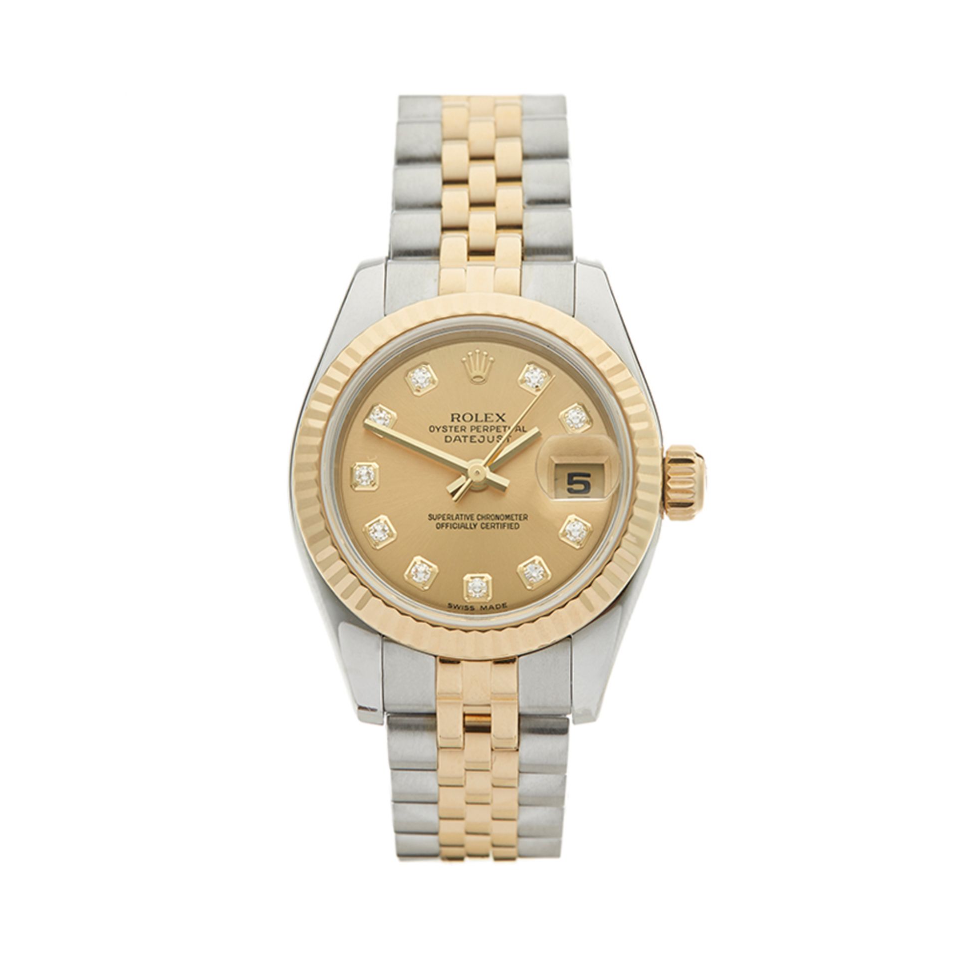 Datejust 26mm Stainless Steel & 18K Yellow Gold - 179173 - Image 2 of 8
