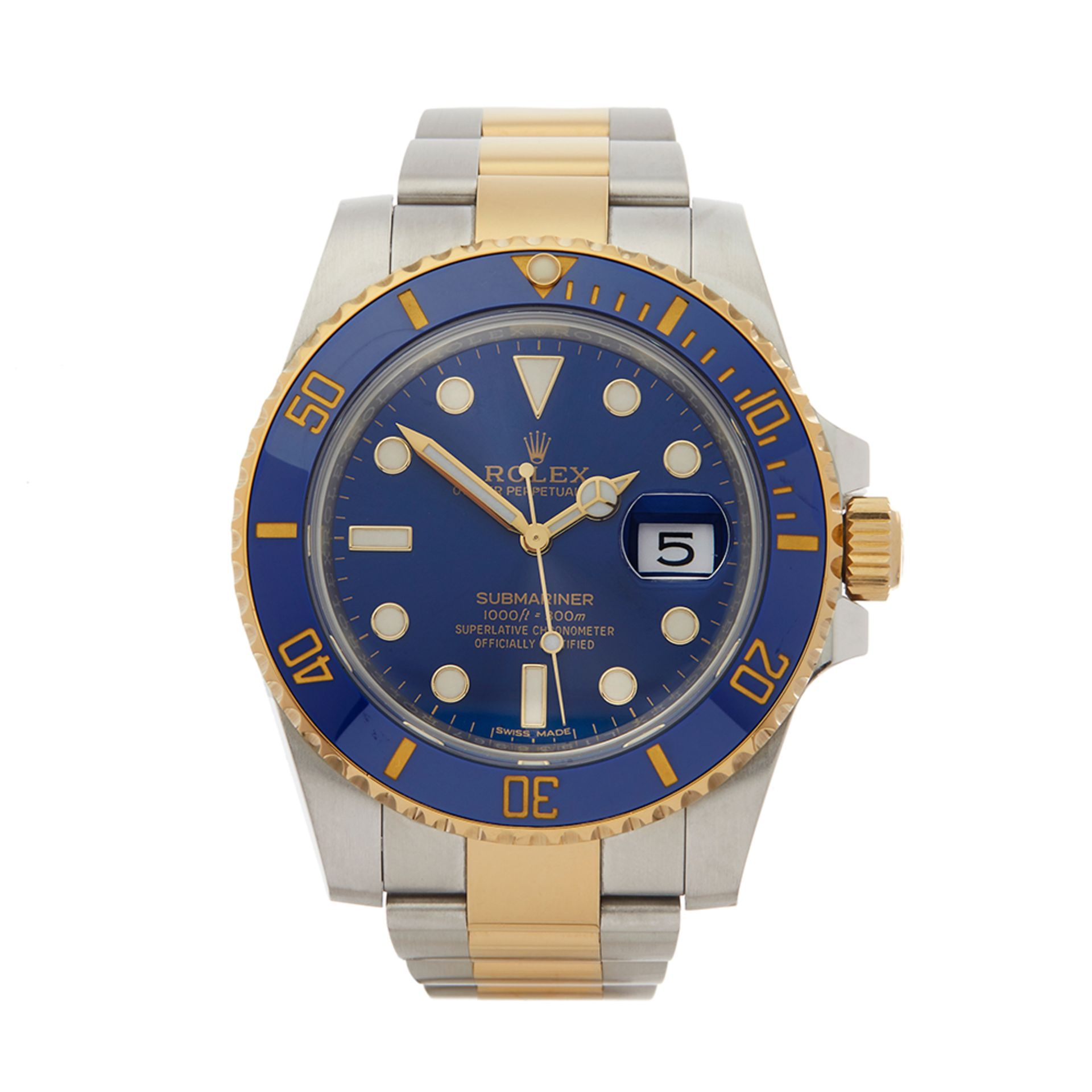 Submariner Stainless Steel & 18K Yellow Gold - 116613LB - Image 2 of 8