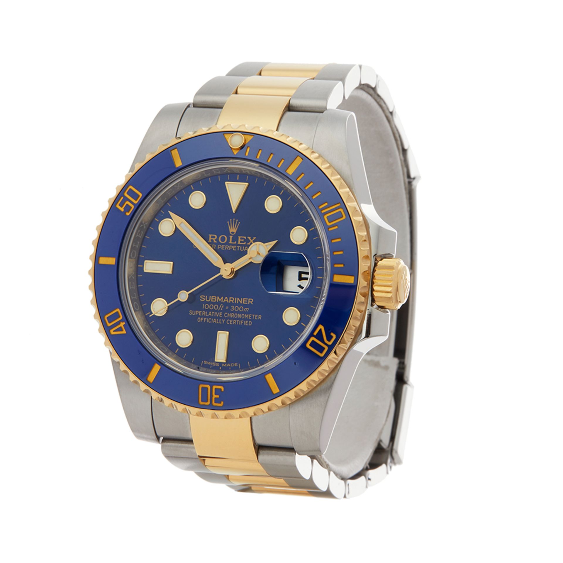 Submariner Stainless Steel & 18K Yellow Gold - 116613LB - Image 3 of 8