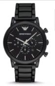 BRAND NEW GENTS EMPORIO ARMANI WATCH AR1895, COMPLETE WITH ORIGINAL PACKAGING AND MANUAL - FREE