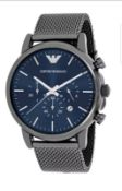 BRAND NEW GENTS EMPORIO ARMANI WATCH AR1979, COMPLETE WITH ORIGINAL PACKAGING AND MANUAL - FREE