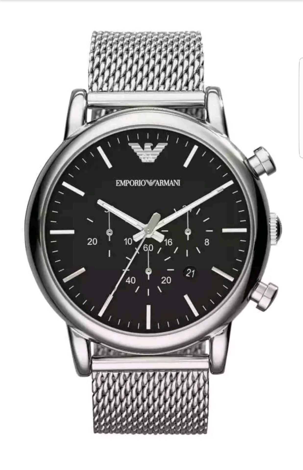 BRAND NEW GENTS EMPORIO ARMANI WATCH AR1808, COMPLETE WITH ORIGINAL PACKAGING AND MANUAL - FREE