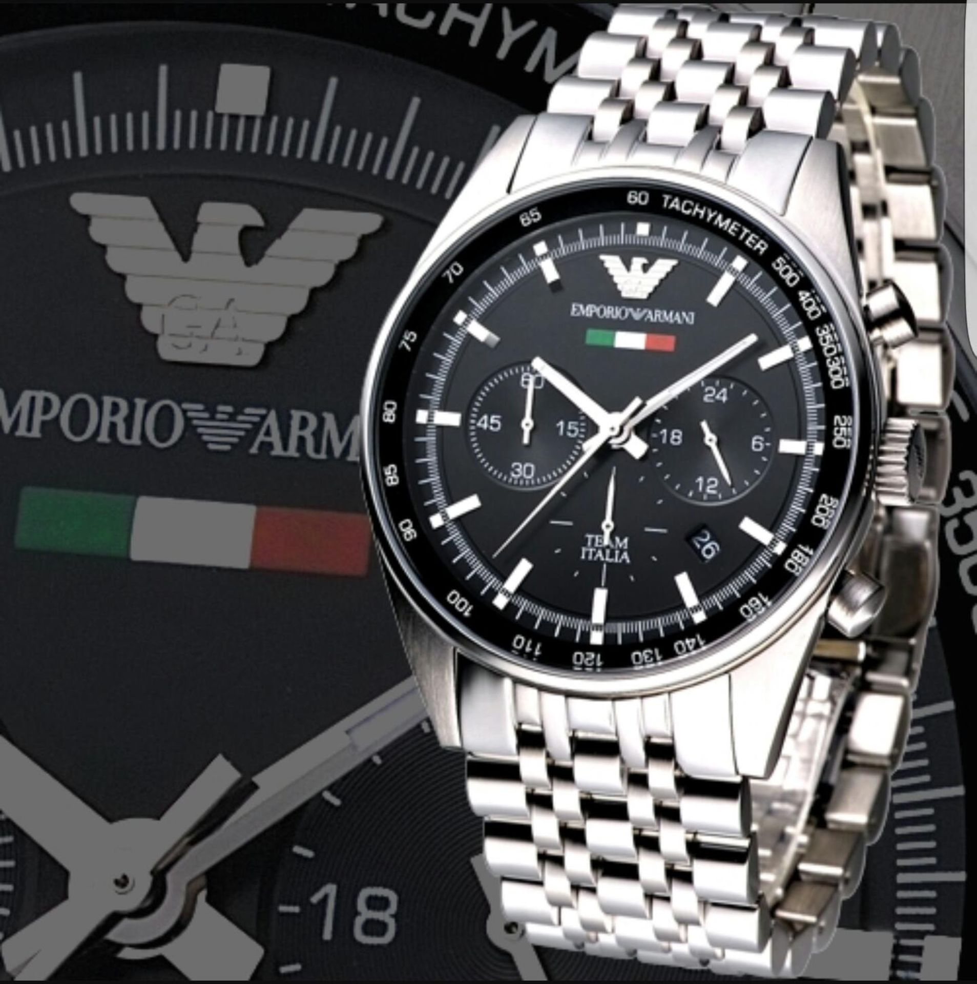 BRAND NEW GENTS EMPORIO ARMANI WATCH AR5983, COMPLETE WITH ORIGINAL PACKAGING AND MANUAL - FREE