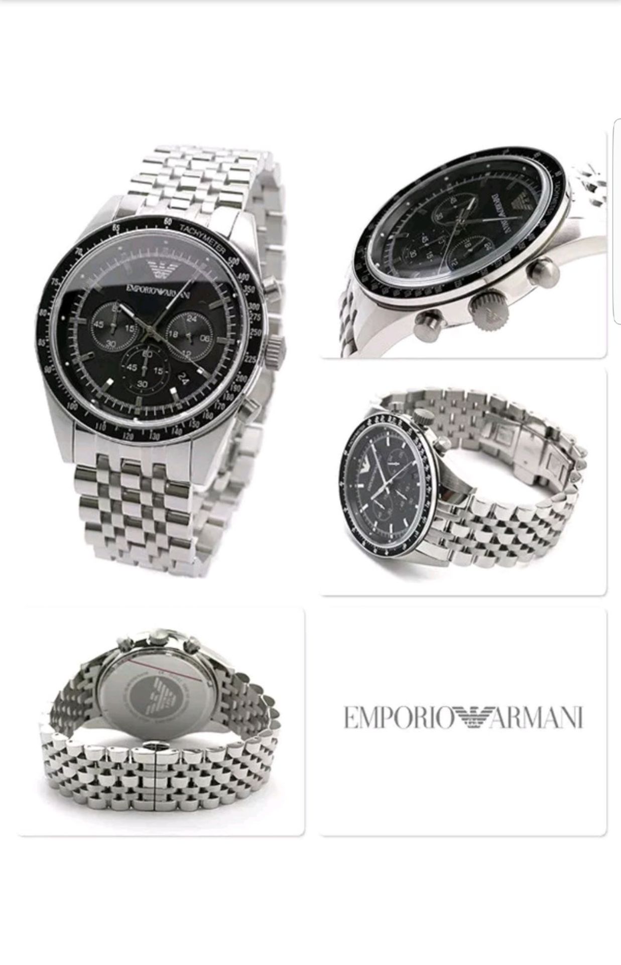 BRAND NEW GENTS EMPORIO ARMANI WATCH AR5988, COMPLETE WITH ORIGINAL PACKAGING AND MANUAL - FREE