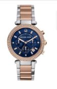 BRAND NEW LADIES MICHAEL KORS WATCH MK6141, COMPLETE WITH ORIGINAL BOX AND MANUAL - FREE P & P