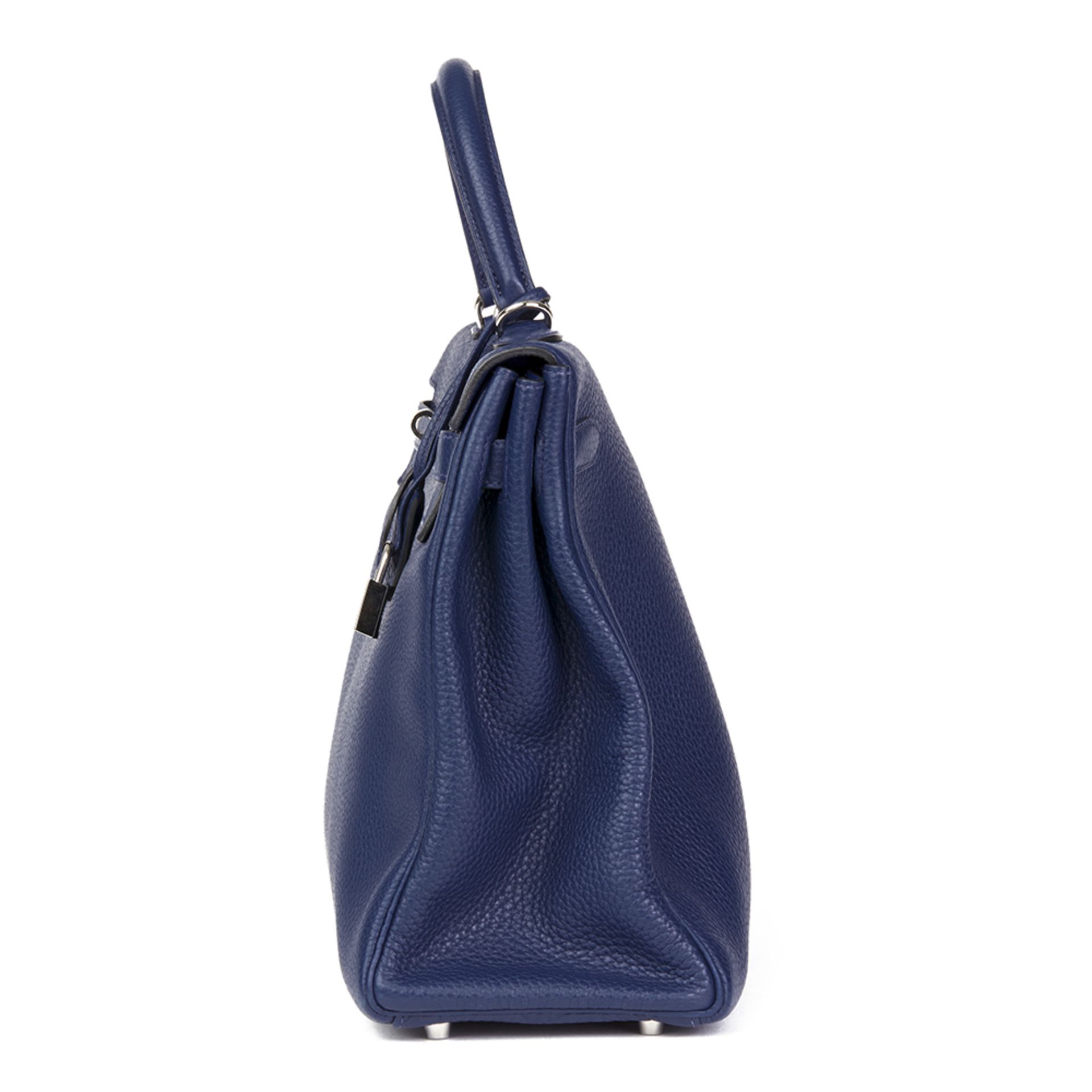 Hermès Bleu Saphir Togo Leather Kelly 35cm Retourne - Image 2 of 10