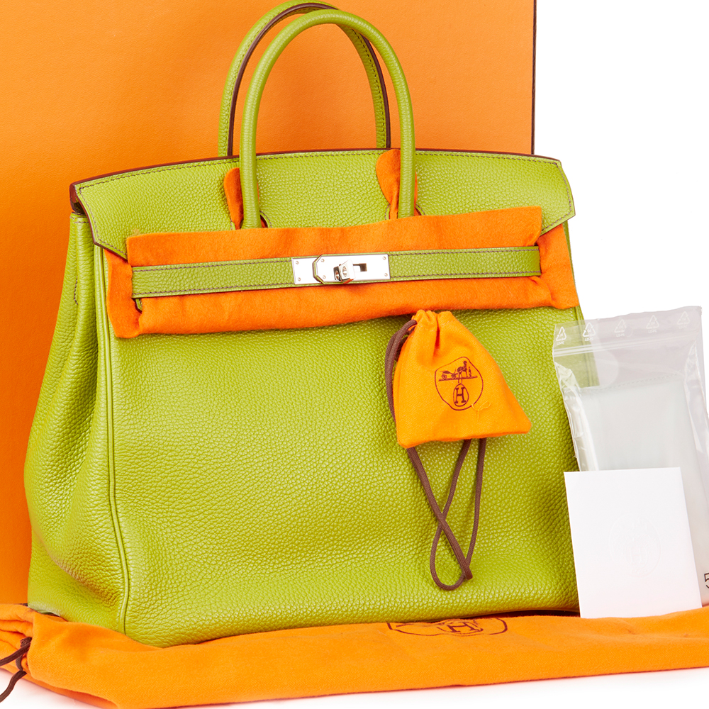 Hermès Vert Anis Togo Leather Birkin 32cm HAC - Image 10 of 10