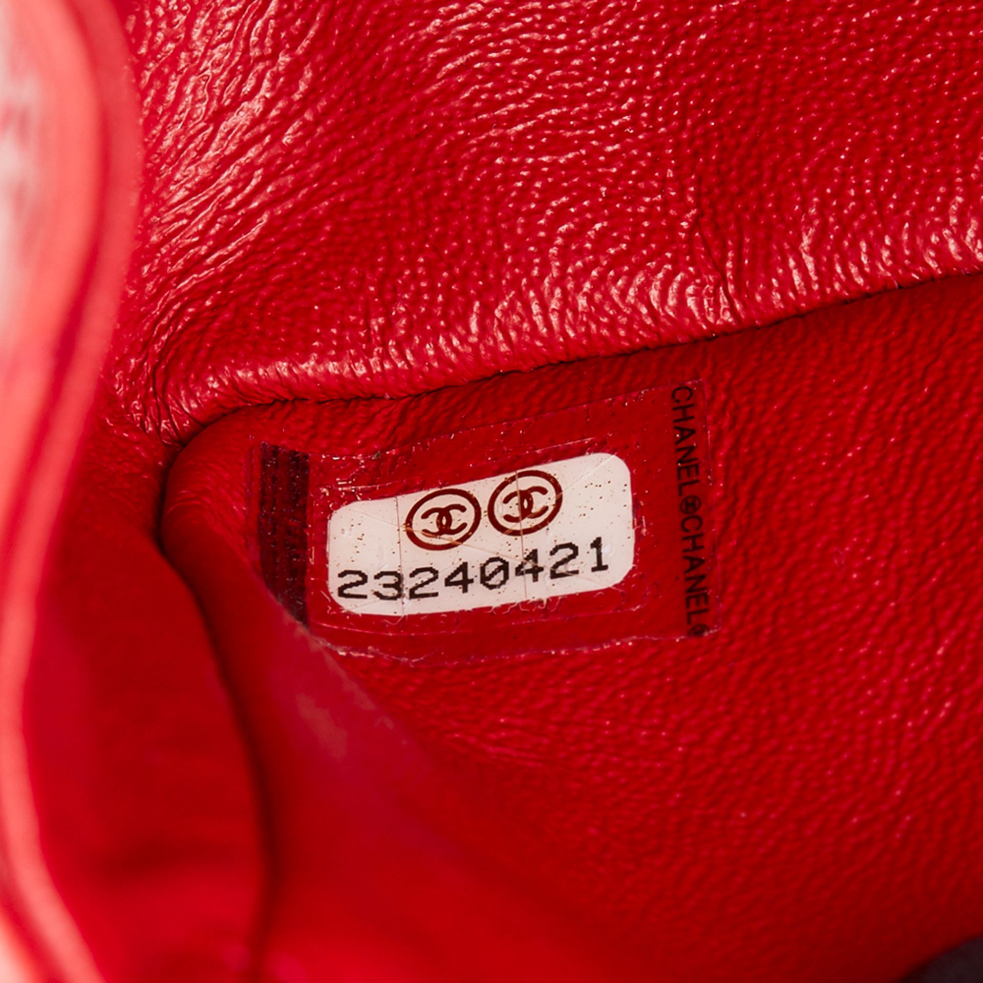 Chanel Red Quilted Calfskin Leather 2.55 Reissue 224 Double Flap Bag - Image 9 of 10