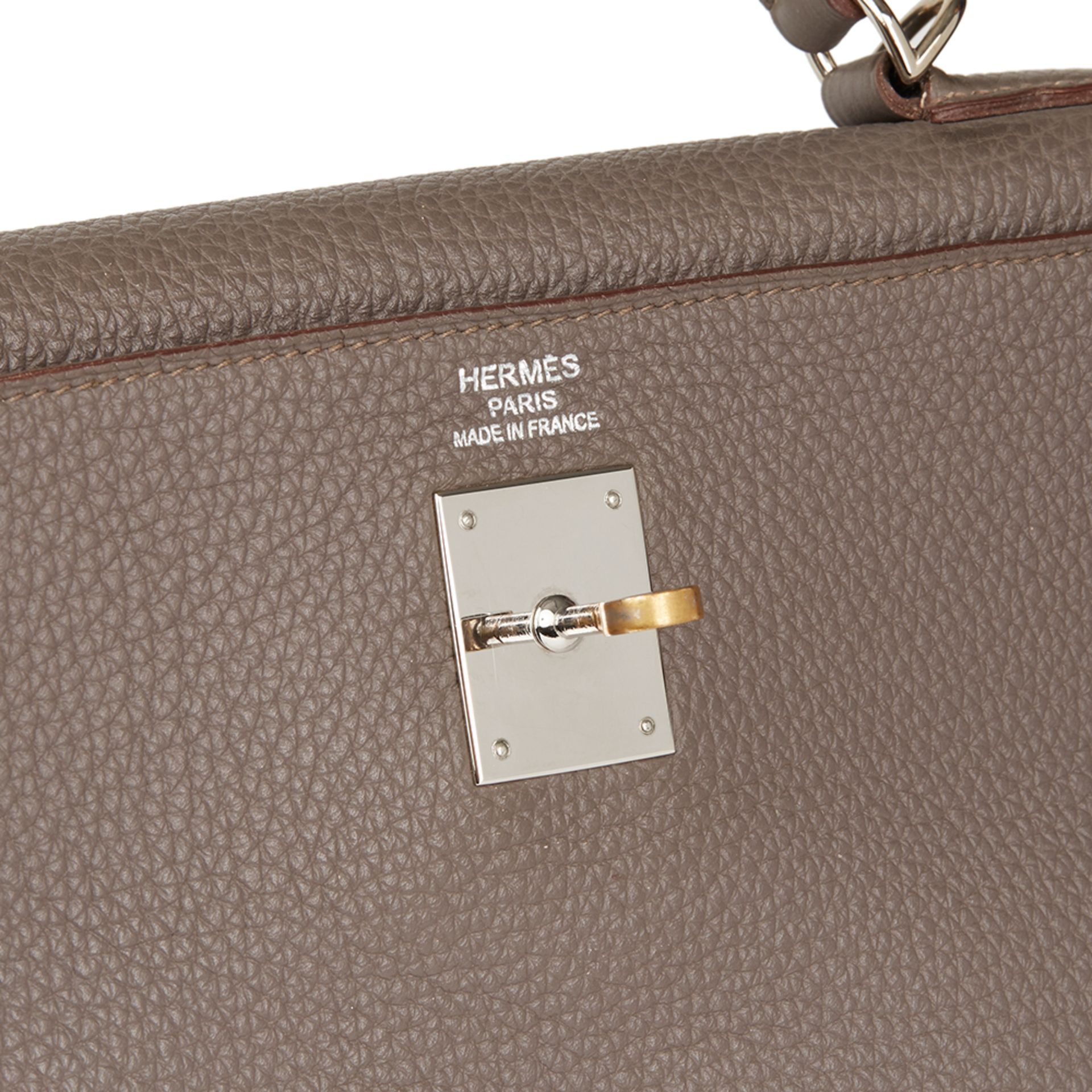 Hermès Etain Togo Leather Kelly 35cm Retourne - Image 6 of 11