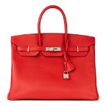 Hermès Rouge Casaque Epsom Leather Birkin 35cm