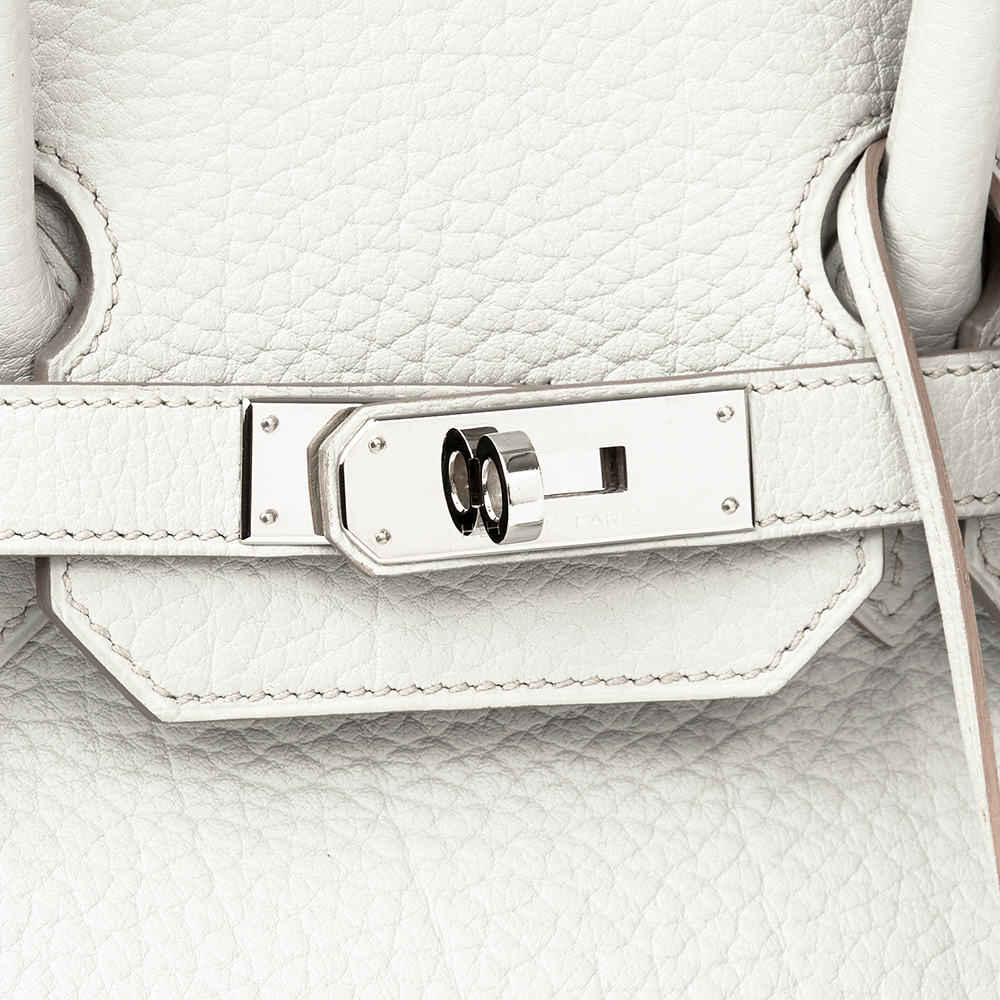 Hermès Gris Perle Fjord Leather Birkin 35cm - Image 6 of 9
