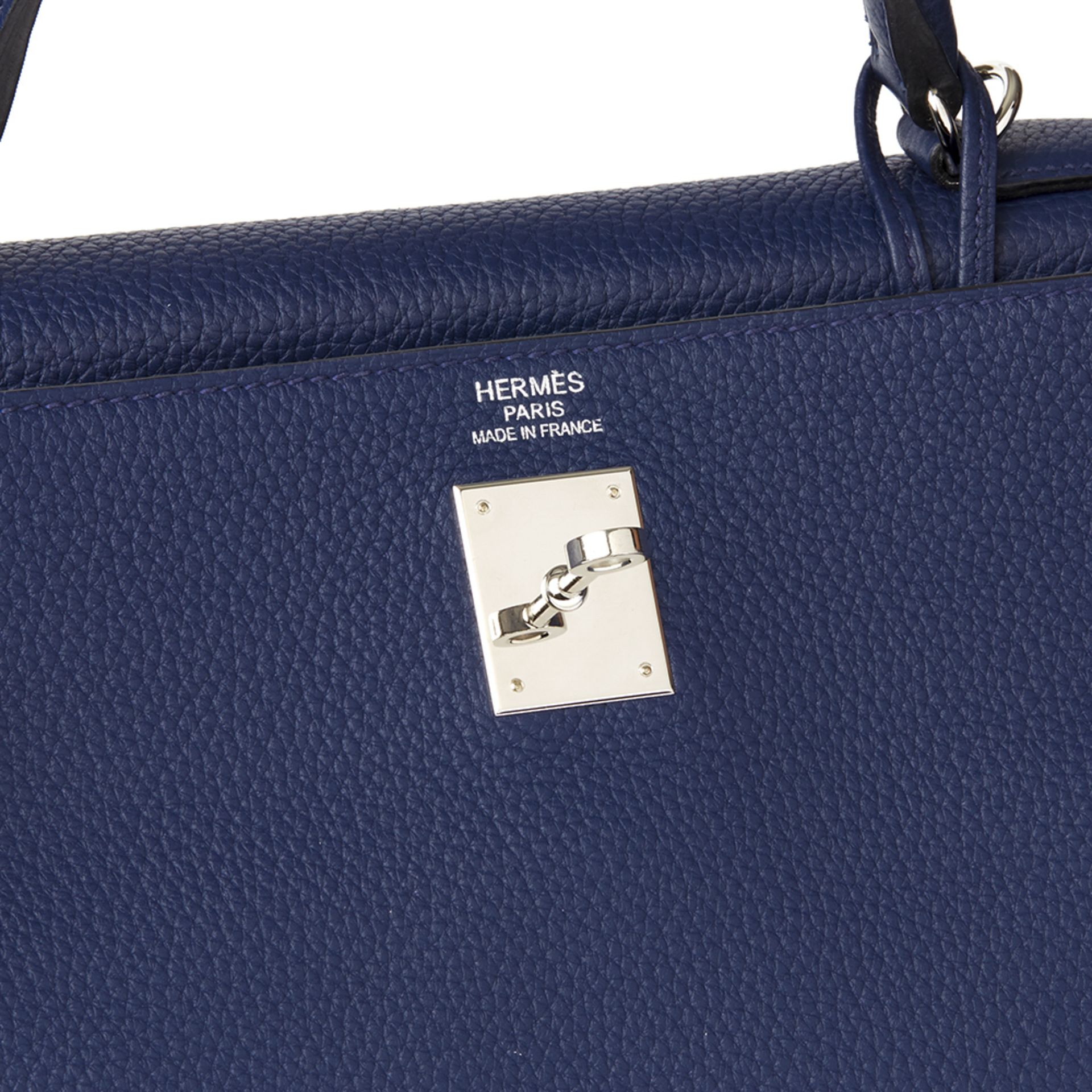 Hermès Bleu Saphir Togo Leather Kelly 35cm Retourne - Image 7 of 10