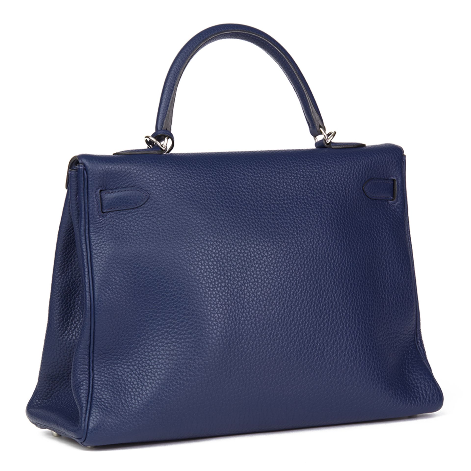 Hermès Bleu Saphir Togo Leather Kelly 35cm Retourne - Image 4 of 10