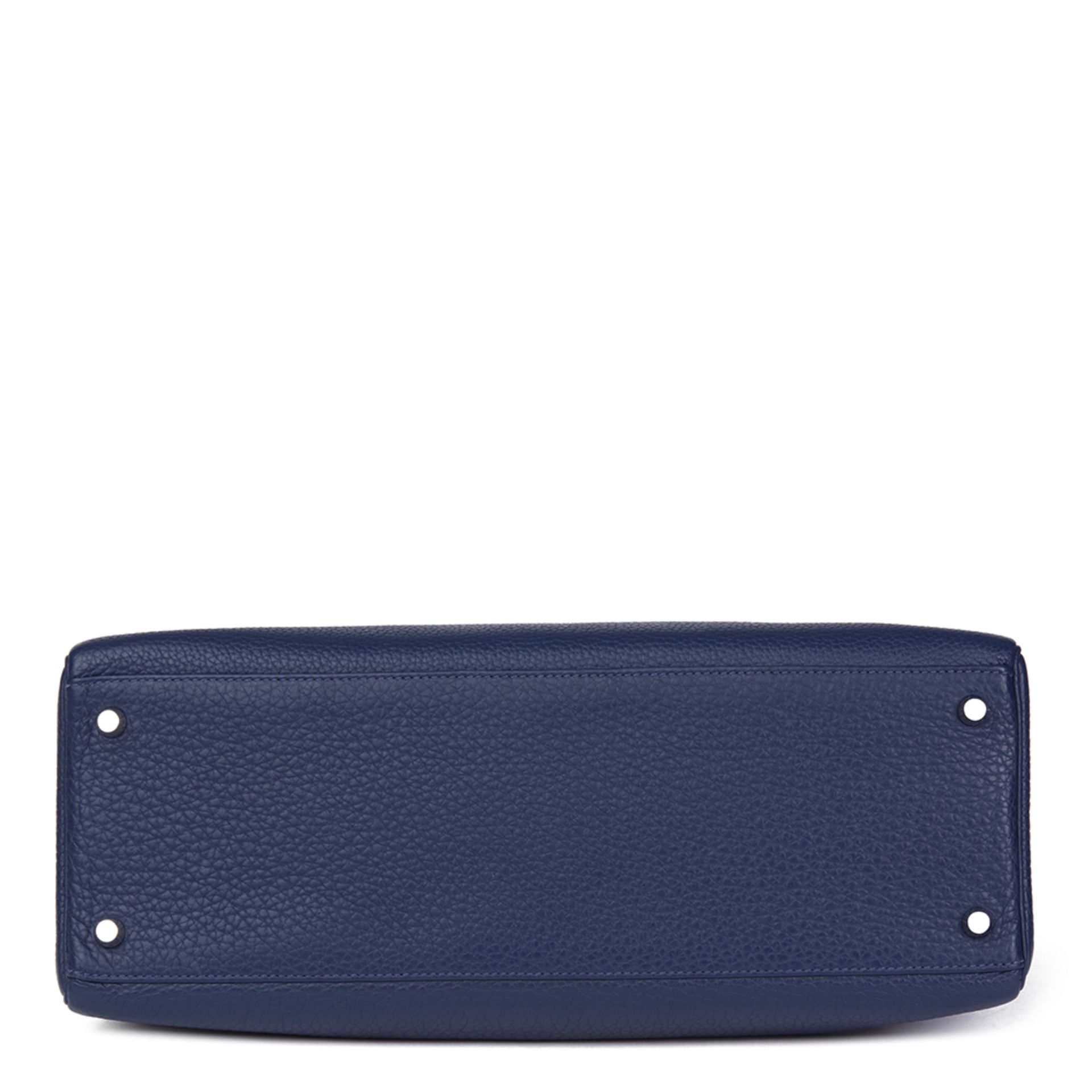 Hermès Bleu Saphir Togo Leather Kelly 35cm Retourne - Image 5 of 10
