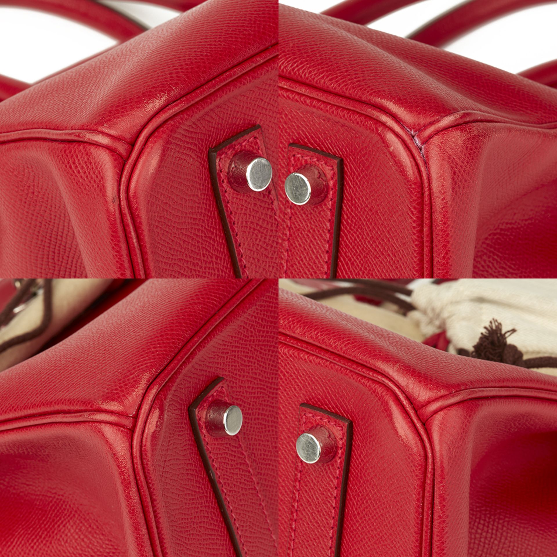 Hermès Rouge Casaque Epsom Leather Birkin 35cm - Image 10 of 11