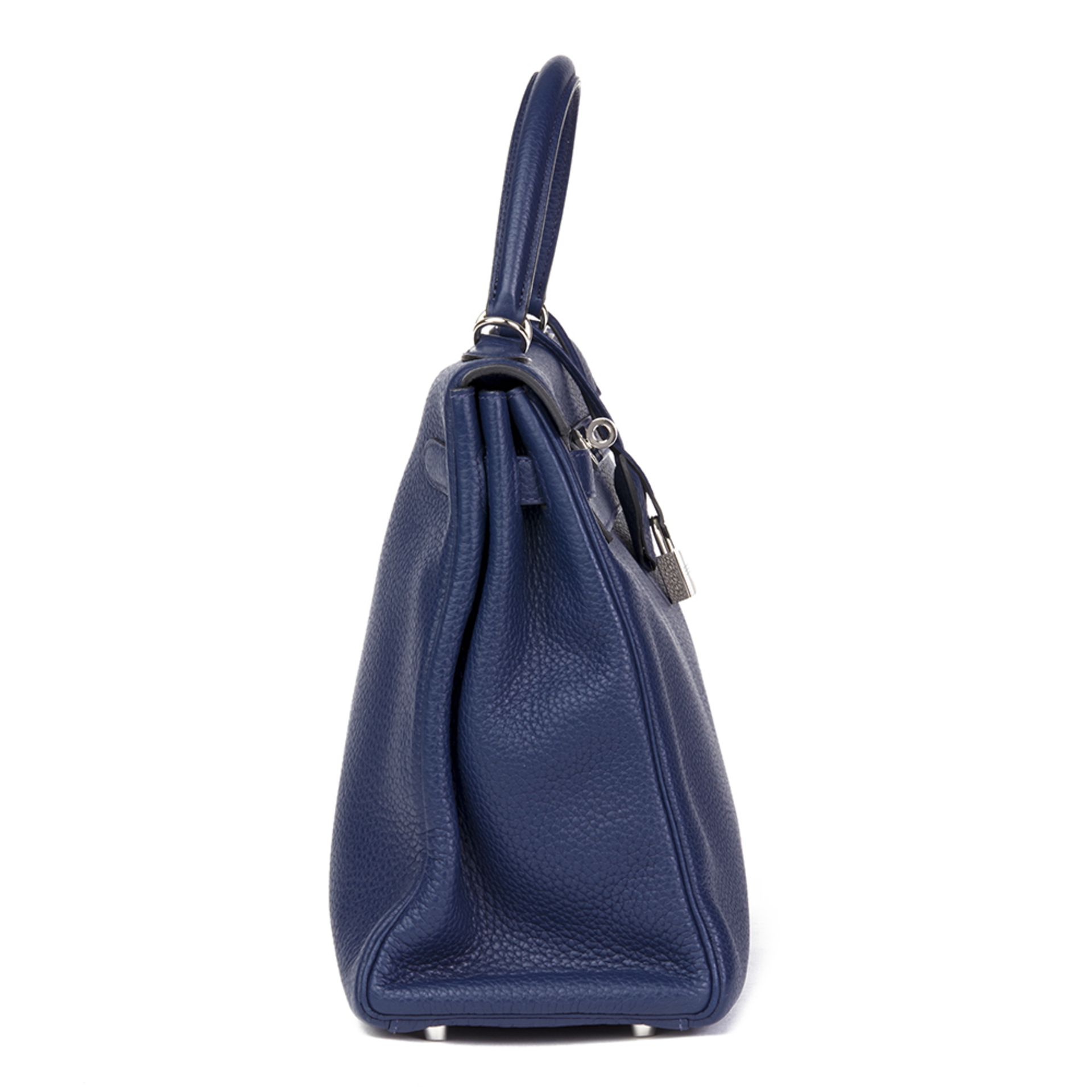 Hermès Bleu Saphir Togo Leather Kelly 35cm Retourne - Image 3 of 10