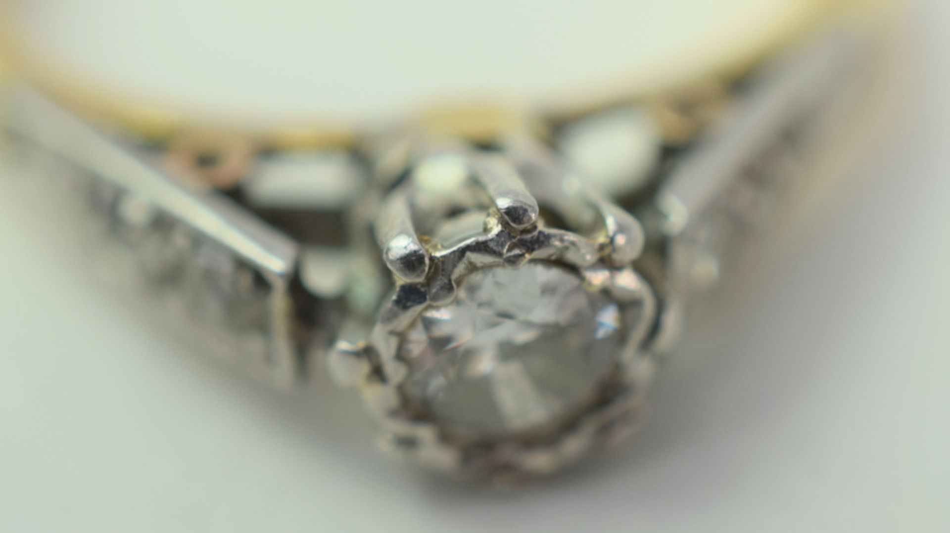 Vintage Old Rose Cut Diamond 18ct Gold Ring - Image 3 of 5