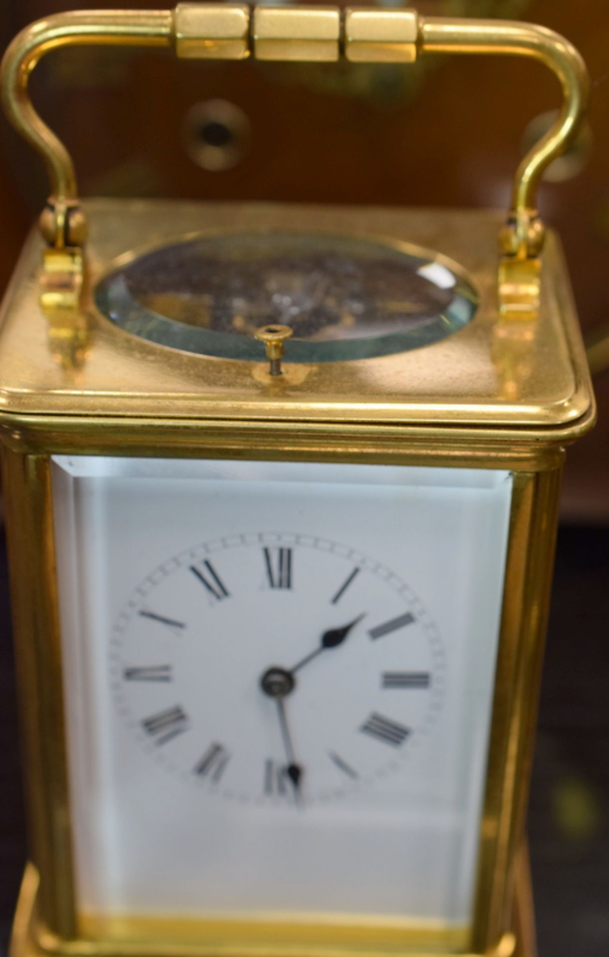 Excellent Brass Repeater Carriage Clock - Image 8 of 8