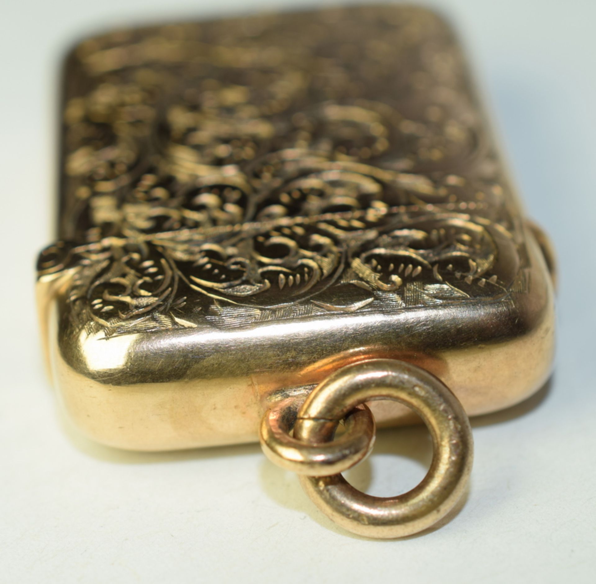 Rare 18ct Gold Antique Vesta Case - Bild 5 aus 8