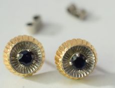 Vintage 18ct Gold and Sapphire Earrings