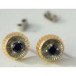 Vintage 18ct Gold and Sapphire Earrings