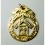 9ct Gold Masonic Pendant c1911