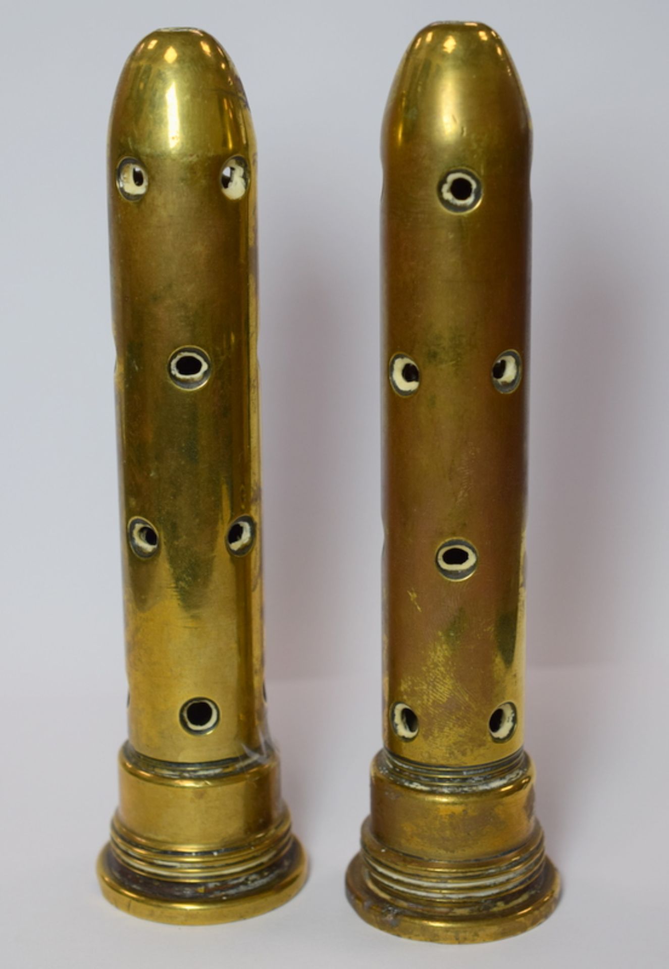 Pair of WW2 Brass Shell Detonators