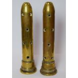 Pair of WW2 Brass Shell Detonators