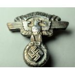 NSKK White Metal German Lapel Badge