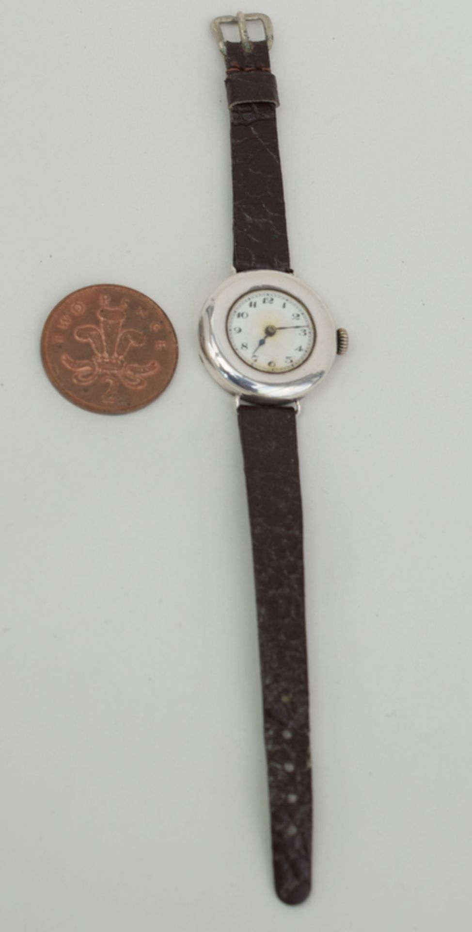 Lady's Silver Trench Watch c1920/30s - Bild 3 aus 7